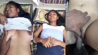 Noagar ei shundori dark skinned meye ti taar South Indian boyfriend er shaathe moja korar MMS video clip