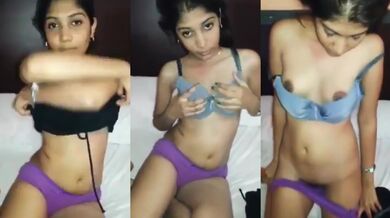 Choto halka patla abong fit girlfriend akorshik bhabe strip kore taar boyfriend er boro dhon chushe
