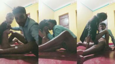 Graam er ak bon taar bhai er kalo dhon diye nijer chidro chode